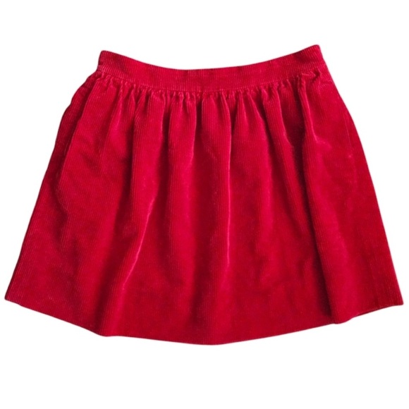 📌224 Ralph Lauren Red Corduroy Mini Skirt Women's Size 6 western - Picture 1 of 8